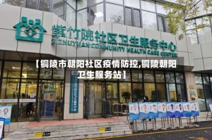 【铜陵市朝阳社区疫情防控,铜陵朝阳卫生服务站】