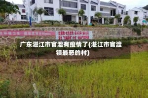 广东湛江市官渡有疫情了(湛江市官渡镇最恶的村)