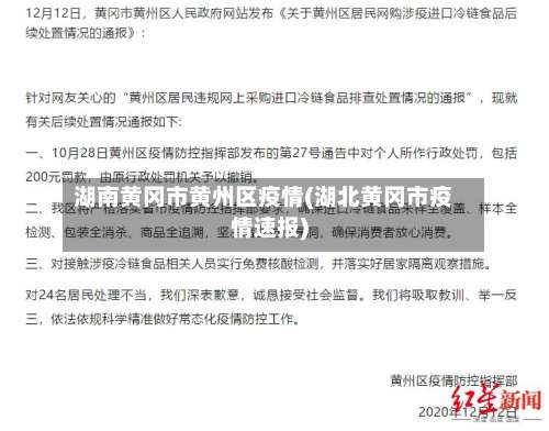 湖南黄冈市黄州区疫情(湖北黄冈市疫情速报)-第3张图片