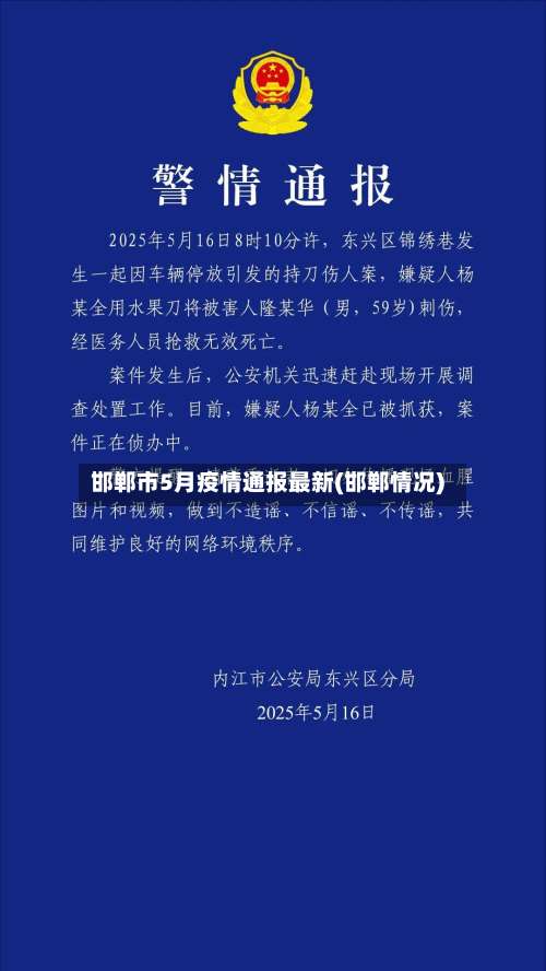 邯郸市5月疫情通报最新(邯郸情况)-第1张图片