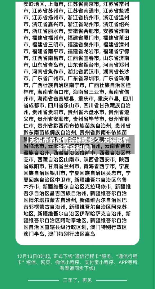 【无锡市的疫情会持续多久,无锡疫情会不会封城】-第2张图片