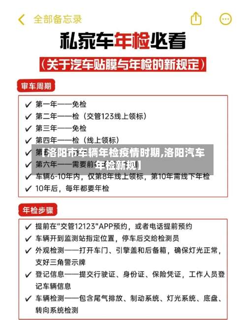 【洛阳市车辆年检疫情时期,洛阳汽车年检新规】-第1张图片